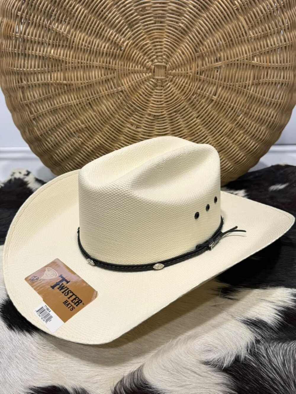 Twister 5X Shantung Straw Cowboy Hat (size 8)